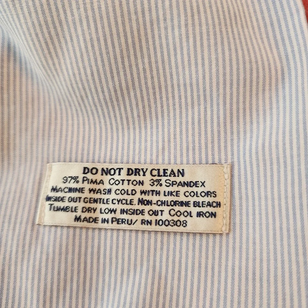 Peter Millar‎ Pima Cotton Dress Pants Cape Red Flat Front Size 38